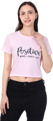 adibaba Girls Casual Cotton Blend Top(Pink, Pack of 1)