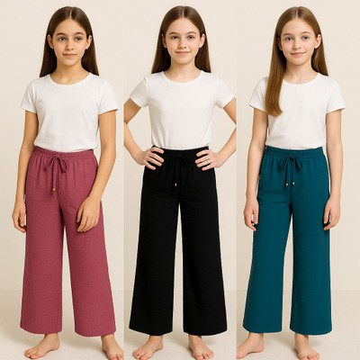 PCR Fashion Track Pant For Girls(Multicolor, Pack of 3)