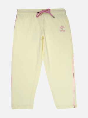 V-MART Track Pant For Girls(Yellow, Pack of 1)