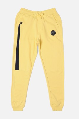 Allen Solly Track Pant For Boys(Yellow, Pack of 1)