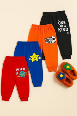 KIDDIFY Track Pant For Baby Boys & Baby Girls(Multicolor, Pack of 4)