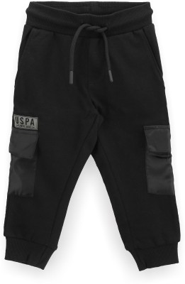 U.S. POLO ASSN. Track Pant For Boys(Black, Pack of 1)