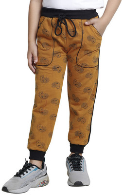 IndiWeaves Track Pant For Boys(Yellow, Pack of 1)