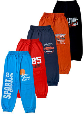 FAZZA Track Pant For Boys(Multicolor, Pack of 5)