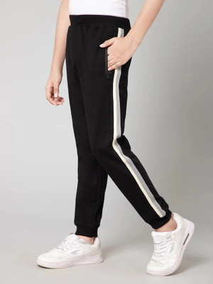 Alan Jones Track Pant For Boys(Black, Pack of 1)