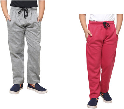 Indistar Track Pant For Boys(Grey, Pack of 2)