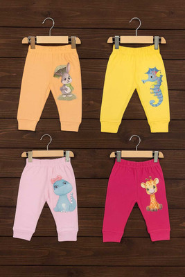 Rex Rabbit Track Pant For Baby Boys & Baby Girls(Multicolor, Pack of 4)