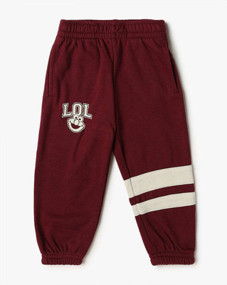 GAP Track Pant For Boys(Maroon, Pack of 1)