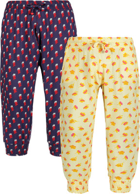 Plum Tree Track Pant For Girls(Multicolor, Pack of 2)