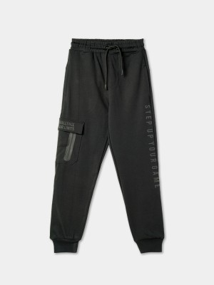 R&B Track Pant For Boys(Black, Pack of 1)