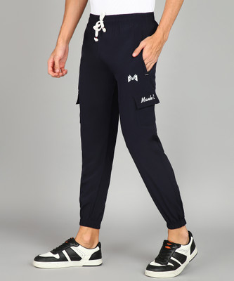 mank D Track Pant For Boys(Blue, Pack of 1)