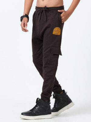 Codez Track Pant For Boys(Brown, Pack of 1)