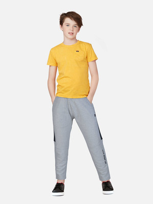 GINI & JONY Track Pant For Baby Boys(Grey, Pack of 1)