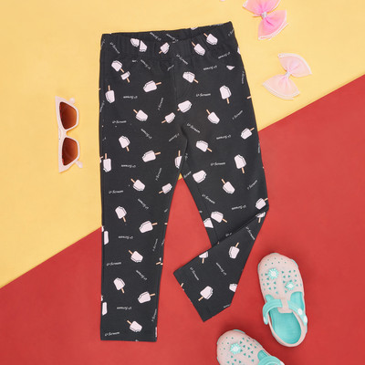 Pantaloons Junior Track Pant For Girls(Black, Pack of 1)