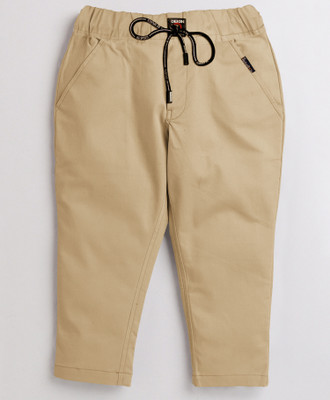 BRUCEWANE Regular Fit Boys & Girls Gold Trousers