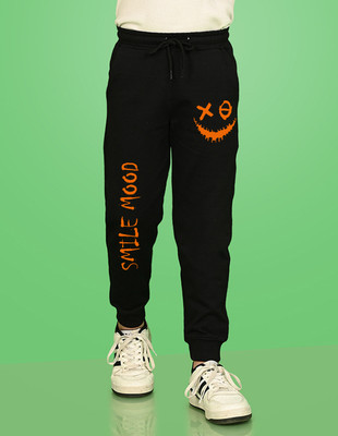 Nusyl Track Pant For Boys(Black, Pack of 1)