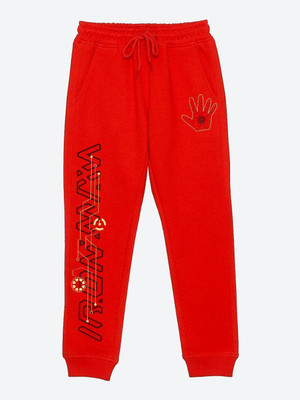 WYM TREND Track Pant For Boys(Red, Pack of 1)