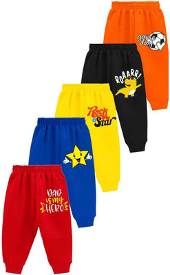 Little Things Track Pant For Baby Boys & Baby Girls(Multicolor, Pack of 5)