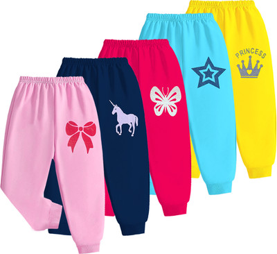 Kuchipoo Track Pant For Girls(Multicolor, Pack of 5)