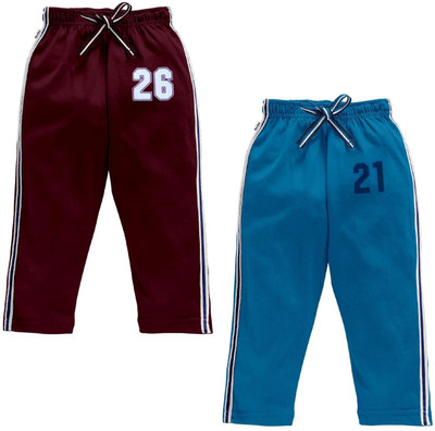 NammaBaby Track Pant For Boys(Maroon, Pack of 2)
