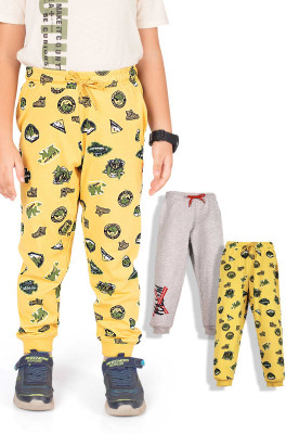 TRESNOVA Track Pant For Boys(Multicolor, Pack of 2)