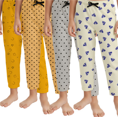 UNFLD Track Pant For Boys & Girls(Multicolor, Pack of 4)