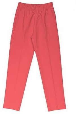 Nik and Knit Track Pant For Girls(Red, Pack of 1)