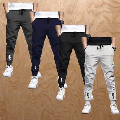 Fashionate World Track Pant For Boys(Multicolor, Pack of 4)
