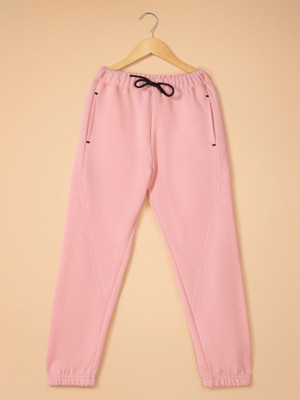 Alan Jones Track Pant For Girls(Pink, Pack of 1)