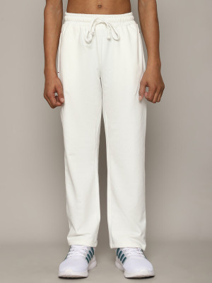moonaah Track Pant For Boys(White, Pack of 1)