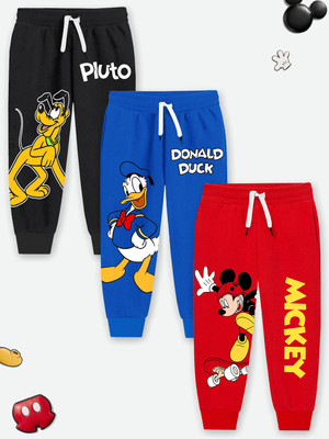 YK Disney Track Pant For Boys(Multicolor, Pack of 3)