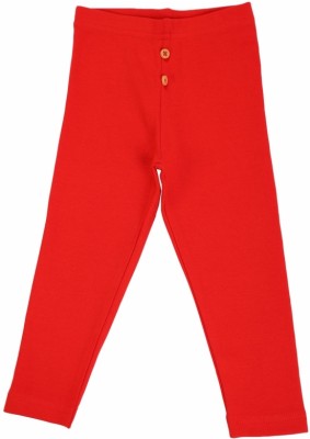 BodyCare Track Pant For Baby Girls(Red, Pack of 1)