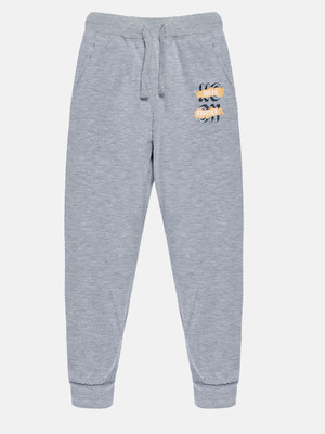 KiddoPanti Track Pant For Boys(Grey, Pack of 1)