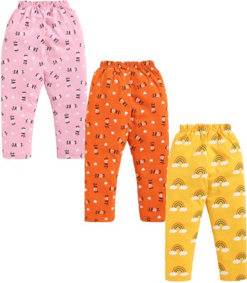 CERABI Track Pant For Baby Girls(Multicolor, Pack of 3)