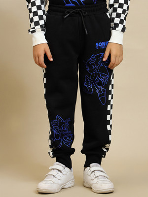 kidsville Track Pant For Boys(Black, Pack of 1)