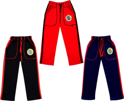 Indstar Track Pant For Boys & Girls(Dark Blue, Pack of 3)