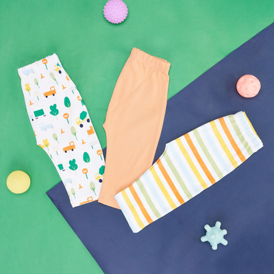 Pantaloons Baby Track Pant For Baby Boys(Multicolor, Pack of 1)