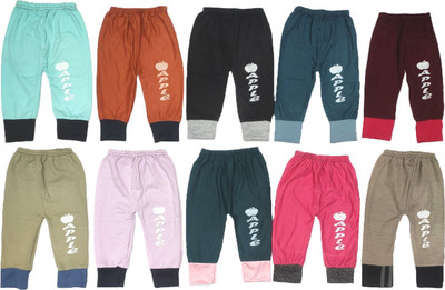 KidsApparel Track Pant For Baby Boys & Baby Girls(Multicolor, Pack of 10)