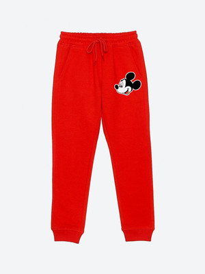 YK Disney Track Pant For Boys(Red, Pack of 1)