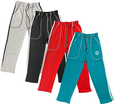 AMNOUR Track Pant For Boys(Multicolor, Pack of 4)