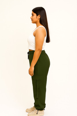 EpicDesigns Comfort Fit Women Green Trousers