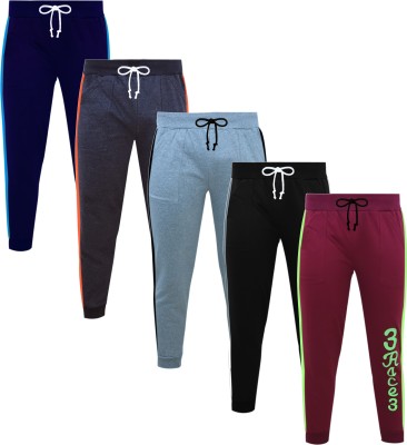 Fashionate World Track Pant For Boys(Multicolor, Pack of 5)