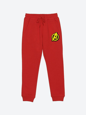 YK Marvel Track Pant For Boys(Red, Pack of 1)