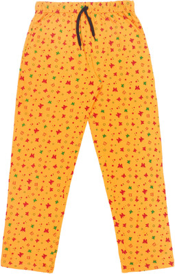 Ayvina Track Pant For Boys & Girls(Yellow, Pack of 1)