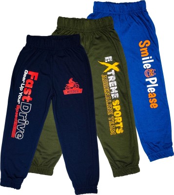 Surfbae Track Pant For Boys & Girls(Blue, Pack of 3)