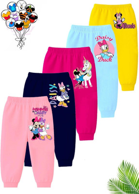 DISNEY BY MISS & CHIEF Track Pant For Baby Girls(Multicolor, Pack of 5)