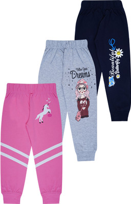 FAZZA Track Pant For Girls(Multicolor, Pack of 3)