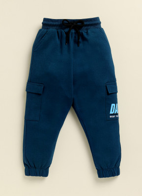 CRAZYPENGUIN ELITE Track Pant For Boys(Dark Blue, Pack of 1)