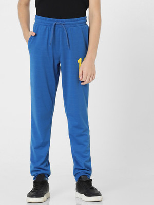 Jack & Jones Junior Track Pant For Boys(Blue, Pack of 1)