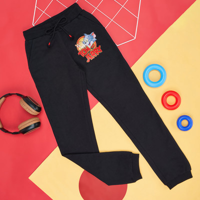 Pantaloons Junior Track Pant For Boys(Black, Pack of 1)